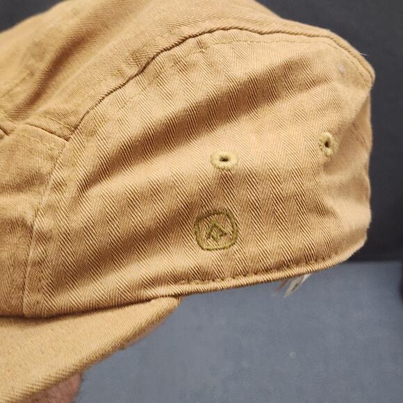 Coal Hat Cap Strap Back Mens One Size Brown 5 Panel Camp Herringbone Edison - Picture 6 of 11